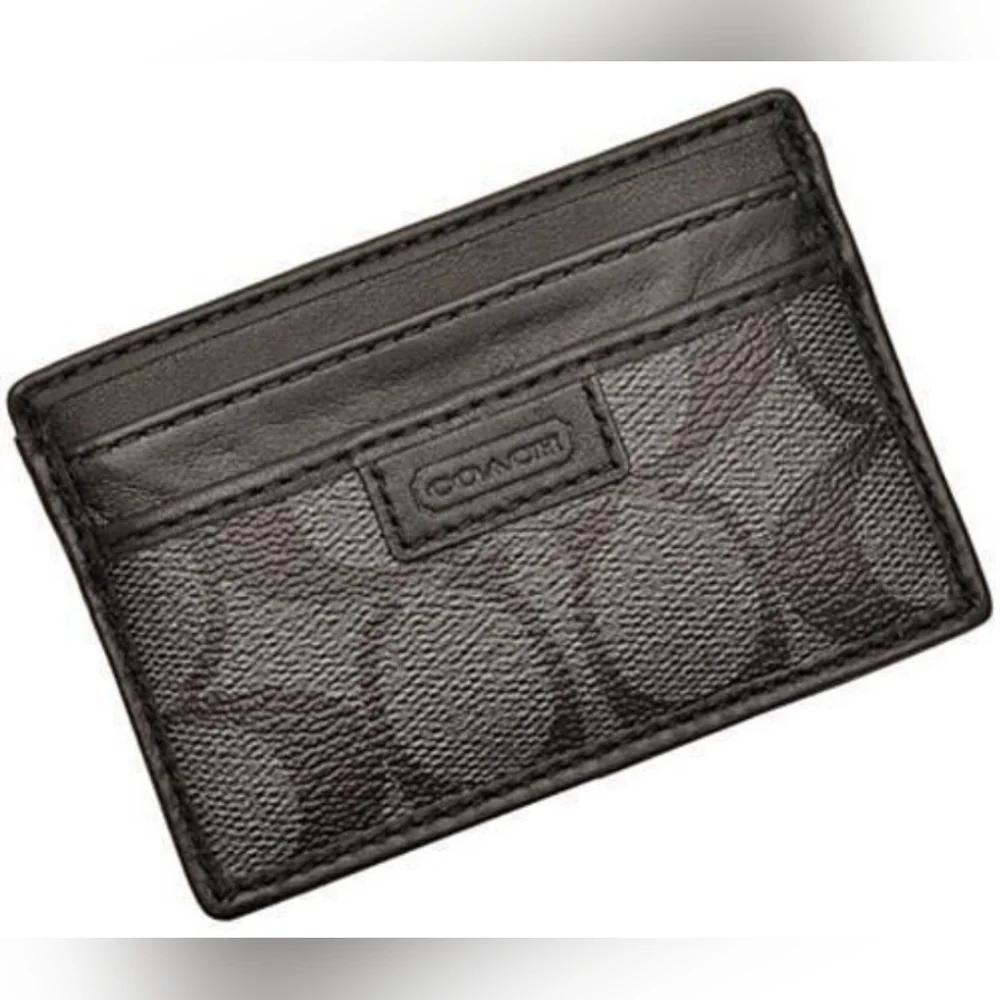 COACH Designer Signature Card Wallet Pouch